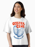Oyster Club Shucked All Day Boxy T Shirt Boxy T Shirt High Search Demand Gift Ready