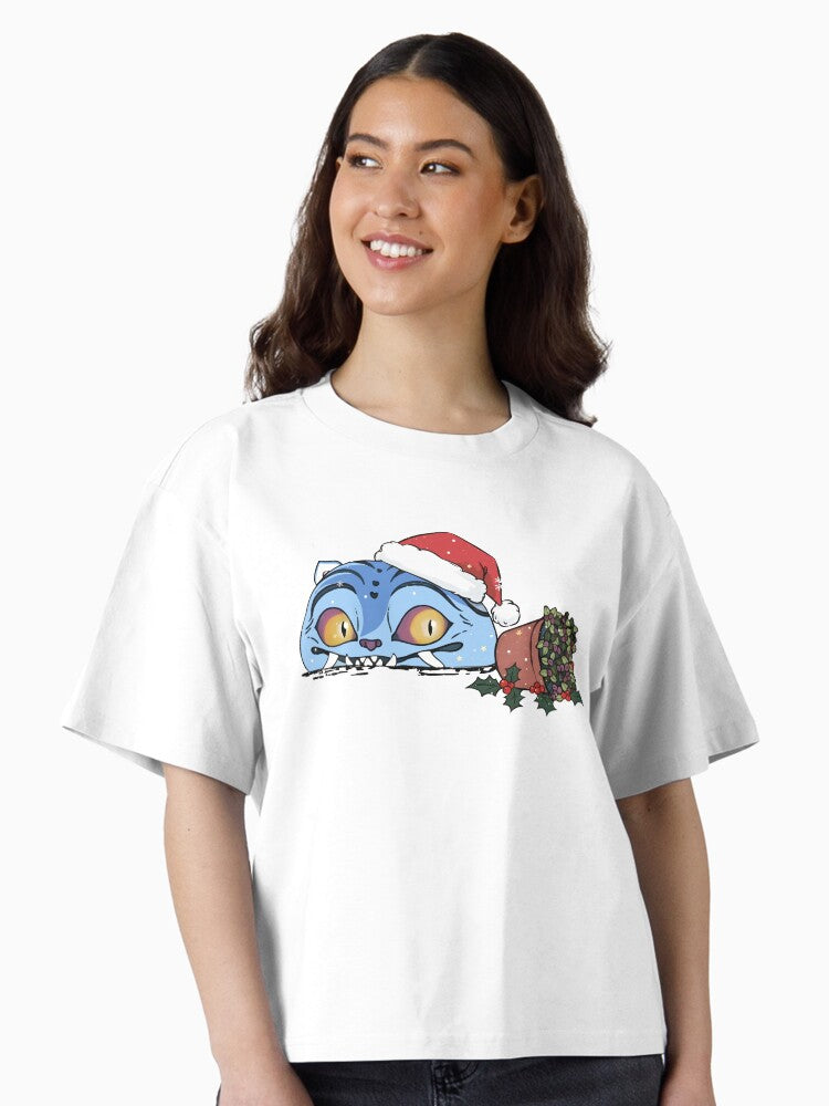Derpy the Tiger with pot Boxy T Shirt Boxy T Shirt Trending US Daily Wear