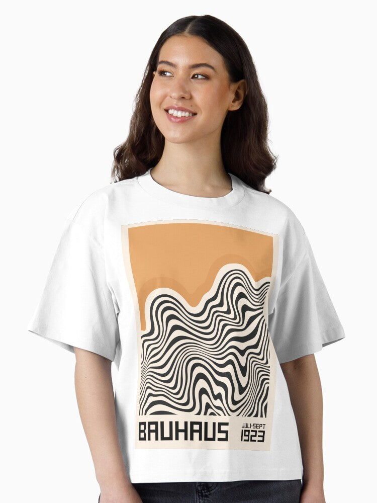 Bauhaus exhibition poster Boxy T Shirt Boxy T Shirt Premium Print Relaxed Style
