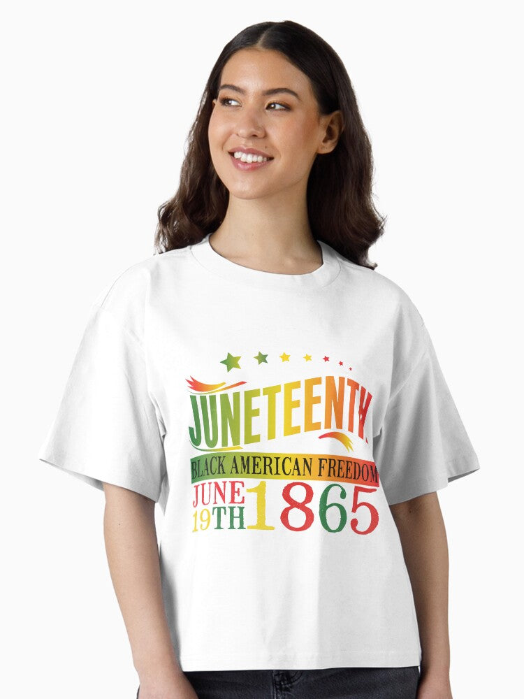 Juneteenth Emancipation Day Black History Design Boxy T Shirt Boxy T Shirt Comfort Fit Boxy Fit