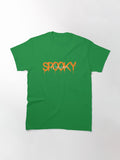 Spooky Season Cute Halloween Autumn Drip Typography Design Classic T Shirt 2