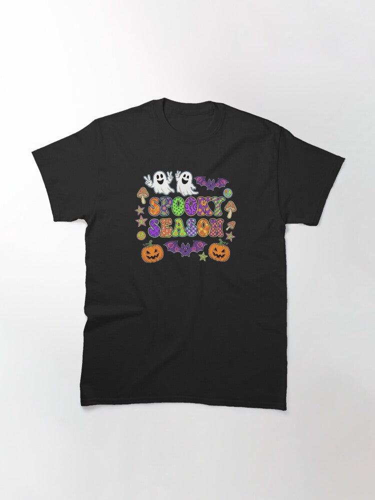 Spooky Season Playfully Creepy And Festively Frightful Halloween Graphic Classic T Shirt