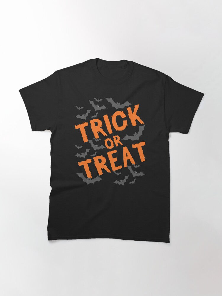 Trick Or Treat Halloween Classic T Shirt Minimal Style 2