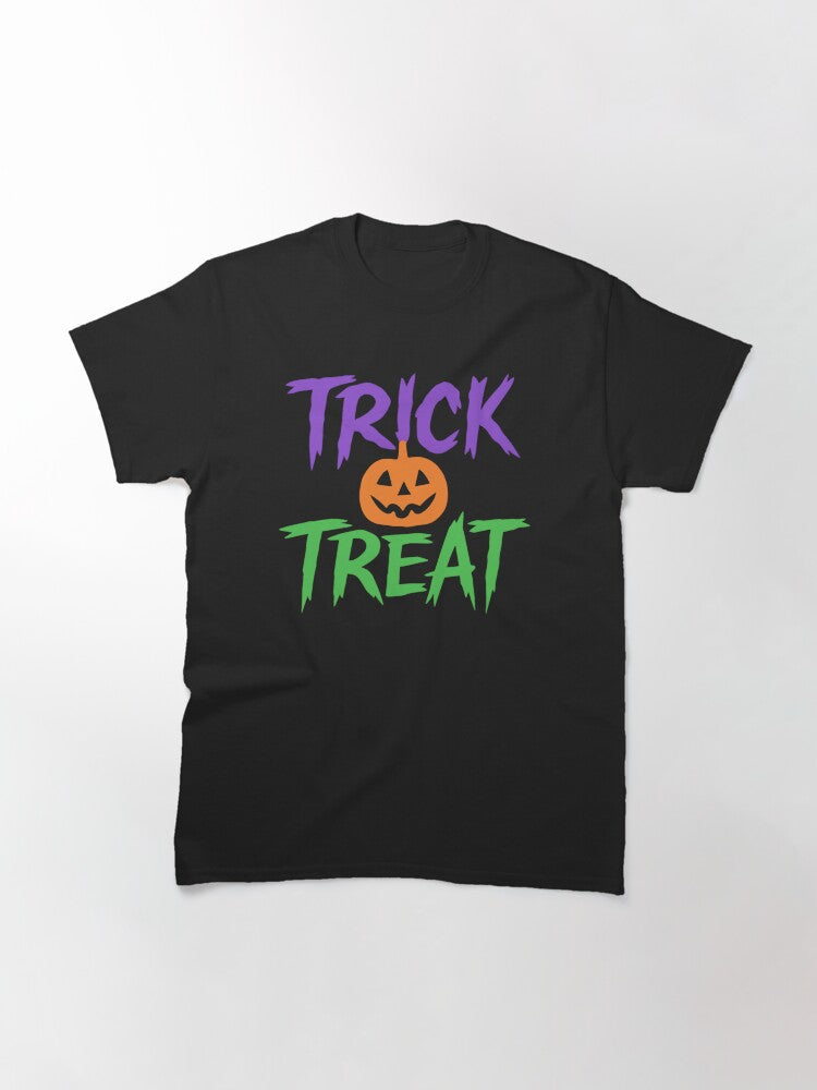 Trick Or Treat Halloween Pumpkin Classic T Shirt Clean Design
