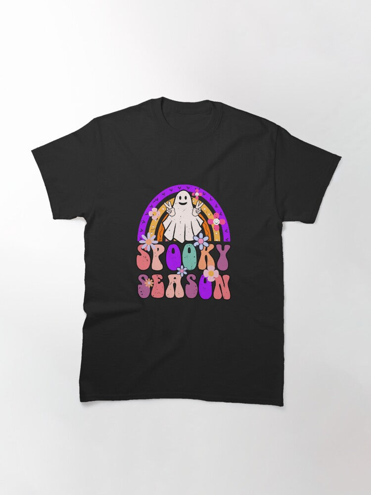 Groovy Ghost Spooky Season Classic T Shirt 3