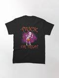 Trick Or Treat Halloween Classic T Shirt Minimal Style 3