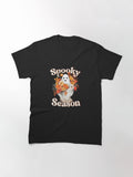 Retro Groovy Halloween Cute Ghost Spooky Season Funny Classic T Shirt
