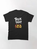 Trick Or Treat Pumpkin Classic T Shirt Minimal Style