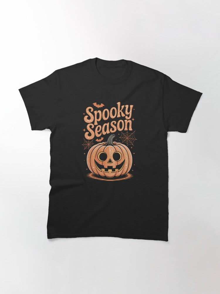 Spooky Season Pumpkin Fall Halloween Design Classic T Shirt