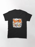 Trick Treat Black Pumpkin Witch Halloween Costume Classic T Shirt Clean Design