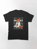 Cozy Ghost Pumpkin Spice Latte Spooky Season Aesthetic Classic T Shirt