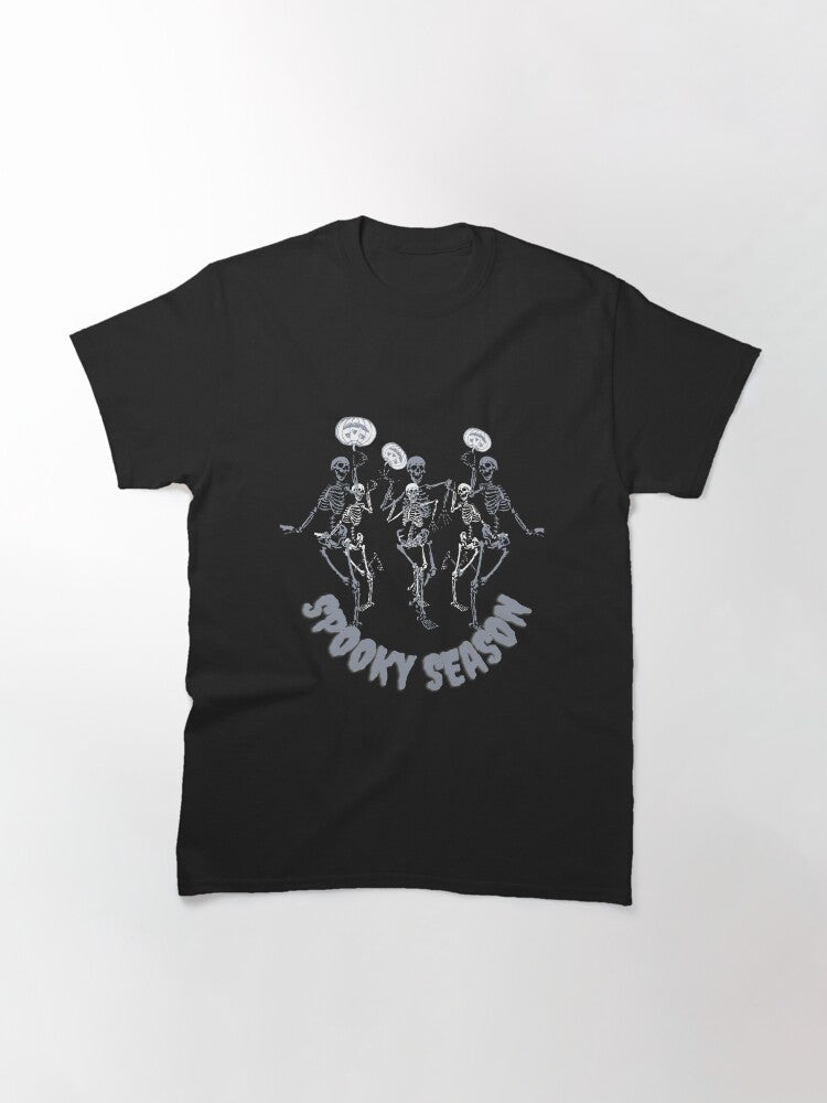 Dancing Skeletons Spooky Season Classic T Shirt