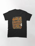 Spooky Season Autumn Floral Halloween Classic T Shirt