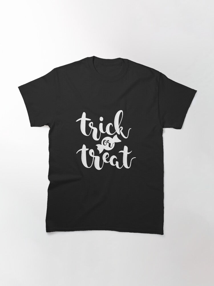 Trick Or Treat Happy Funny Halloween Classic T Shirt Everyday Wear