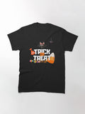 Halloween Trick Or Treat Classic T Shirt Clean Design 5