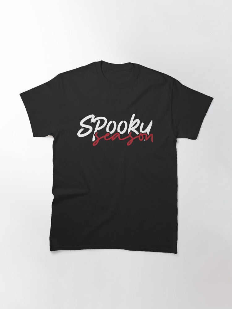Womens Men Kids Spooky Season Halloween Fall Winter Classic T Shirt
