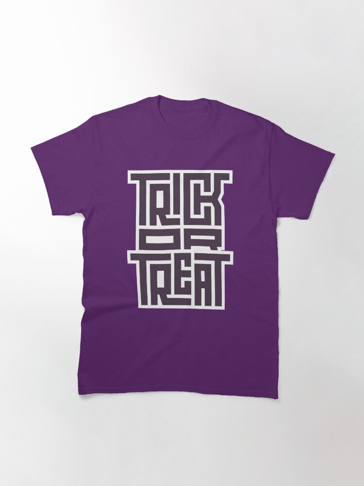 Trick Or Treat Classic T Shirt Minimal Style 23