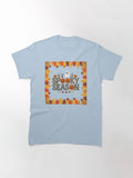 Spooky Season Ghostly Halloween Pumpkins And Autumn Leaves Design Classic T Shirt