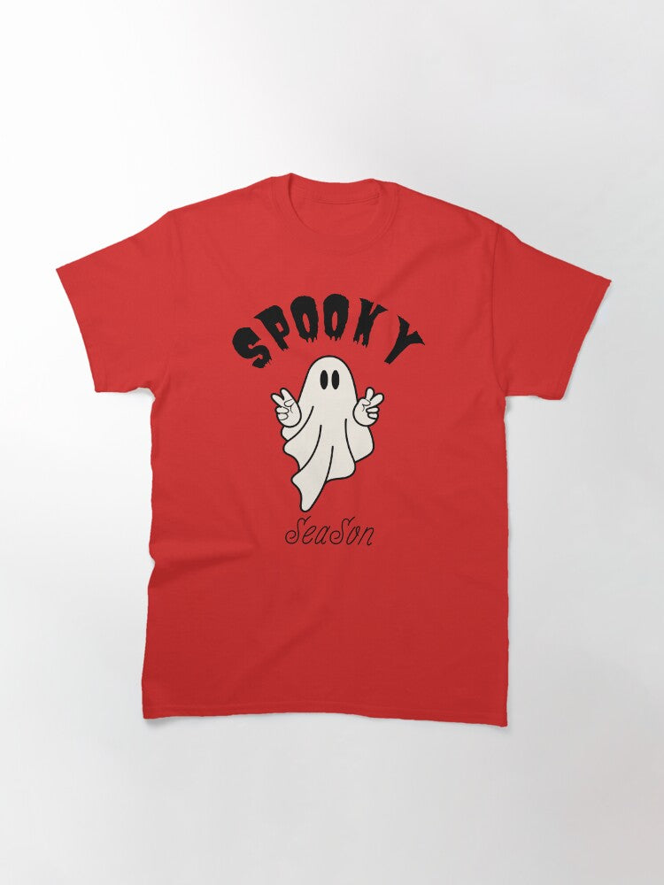 Spooky Season Retro Funny Halloween Ghost Halloween Pumpkin Fall Autumn Halloween Ghost Classic T Shirt 2