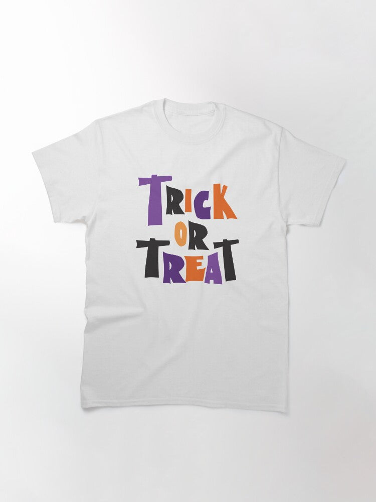 Trick Or Treat Classic T Shirt Everyday Wear 24