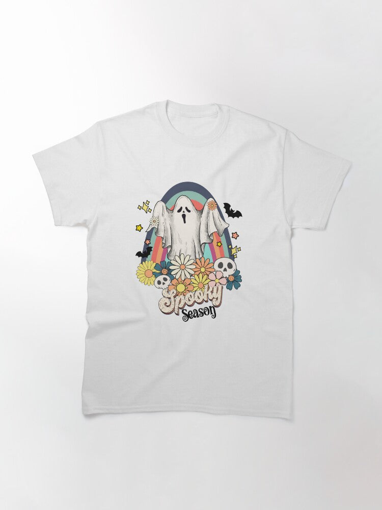 Groovy Ghost Spooky Season Classic T Shirt
