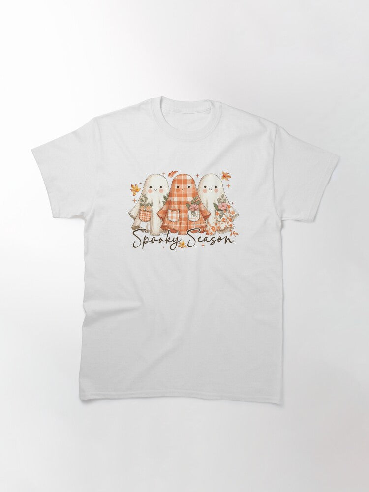 Spooky Season Ghost Classic T Shirt 5
