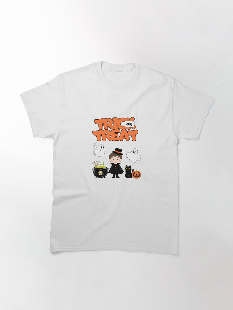 Trick Or Treat Classic T Shirt Minimal Style 31