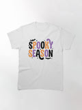 Spooky Season Halloween Typography Sticker Classic T Shirt
