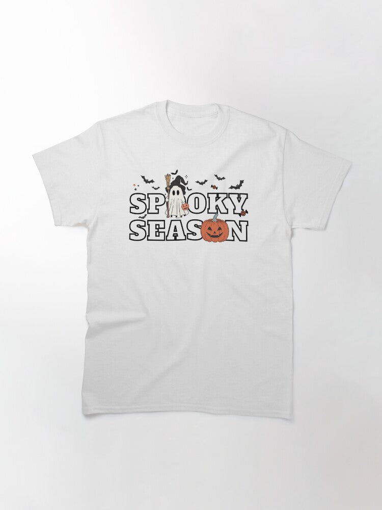 Spooky Season Shirt Halloween Shirt Halloween Season Shirt Fall Crewneck Cute And Scary Crewnecklogoanalyze Listing