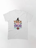 Trick Or Treat Classic T Shirt Minimal Style 3