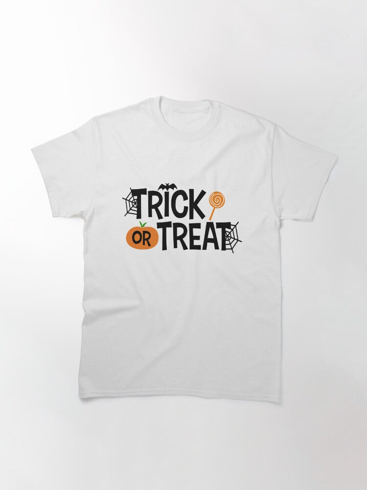 Trick Or Treat Classic T Shirt Minimal Style 2