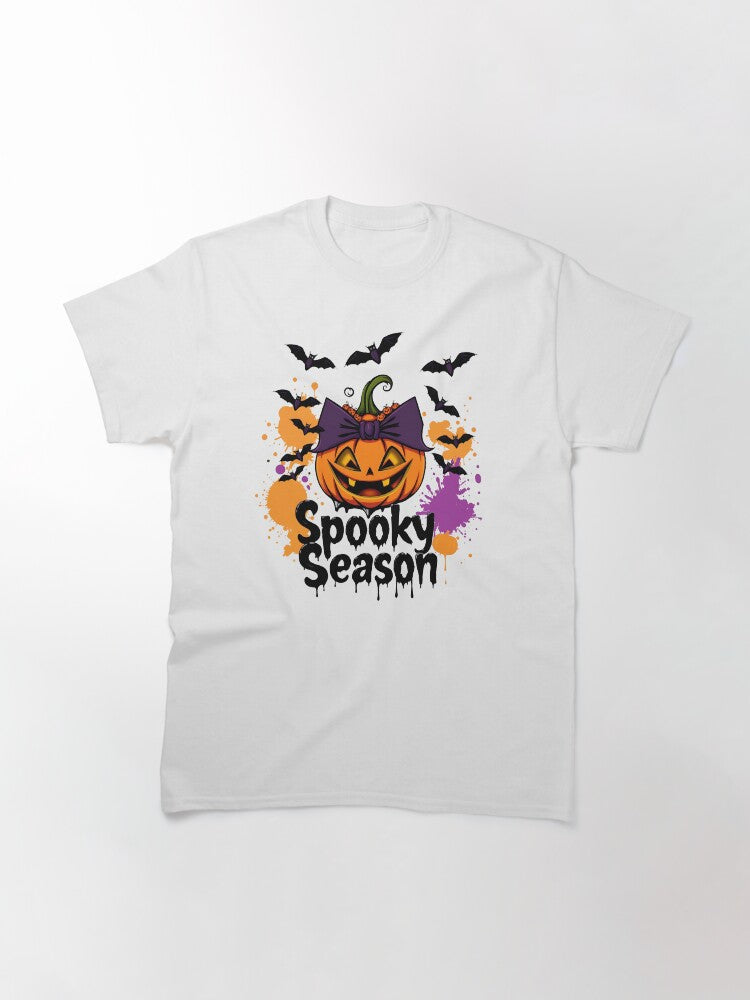 Womens Retro Halloween Spooky Season Men Halloween Costume Classic T Shirt