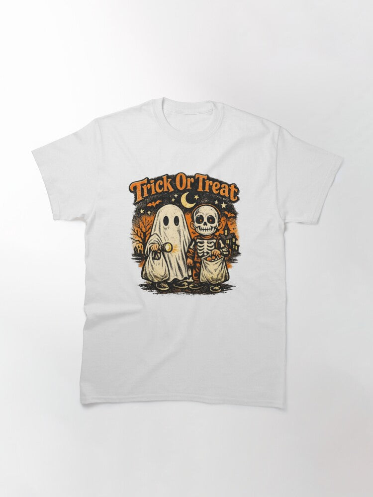 Vintage Trick Or Treat Classic T Shirt US Trend