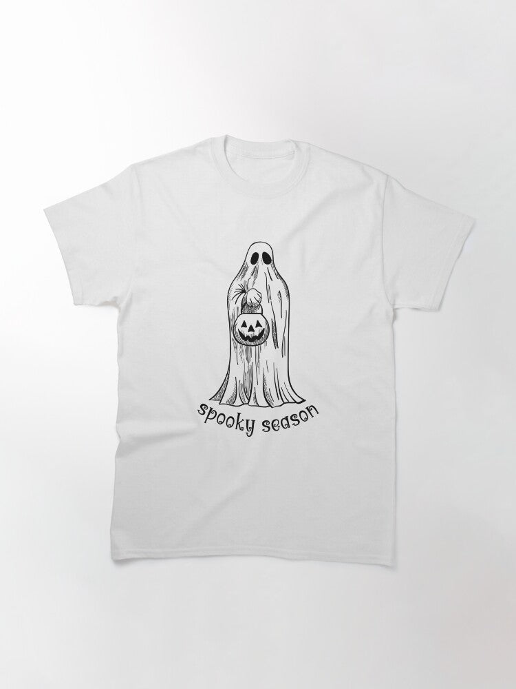 Groovy Ghost Spooky Season Classic T Shirt 5