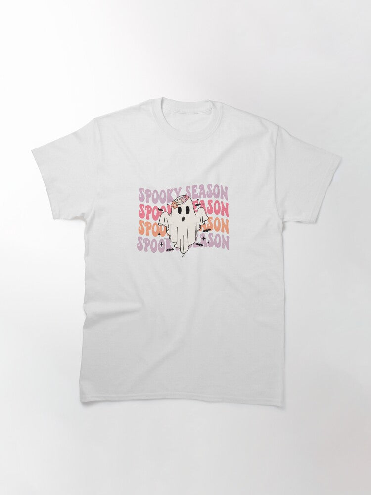 Cute Spooky Season Ghost Classic T Shirt