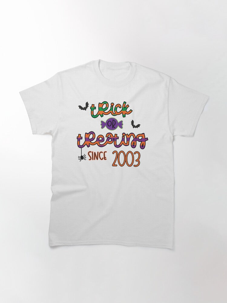 Trick Or Treat Happy Halloween Classic T Shirt Clean Design 2