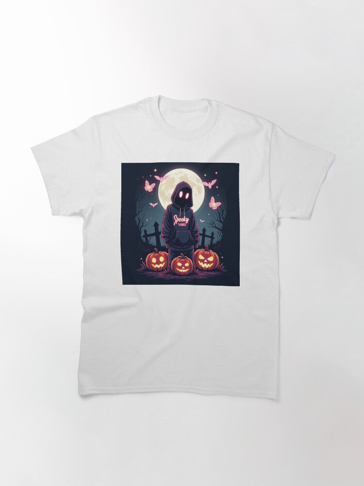 Spooky Vibes Cool Halloween Night Aesthetic Design Classic T Shirt