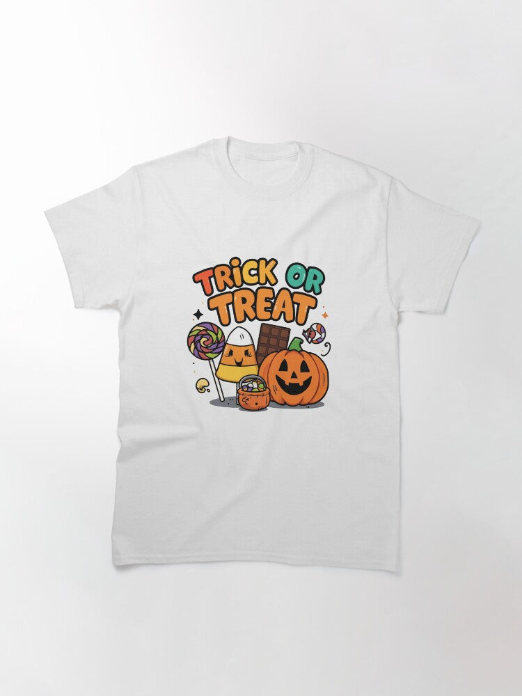 Halloween Trick Or Treat Classic T Shirt Gift Ready 3