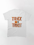 Halloween Trick Or Treat Classic T Shirt Minimal Style