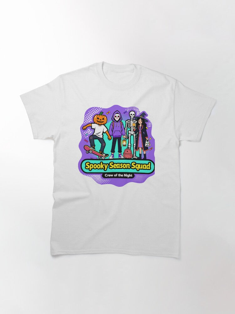 Spooky Season Squad Crew Of The Night Classic T Shirt