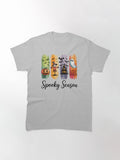Spooky Season Ghost Panels Design Classic T Shirt