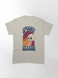 Skull Spooky Season Aesthetic Halloween Creepy Cute Design Classic T Shirt