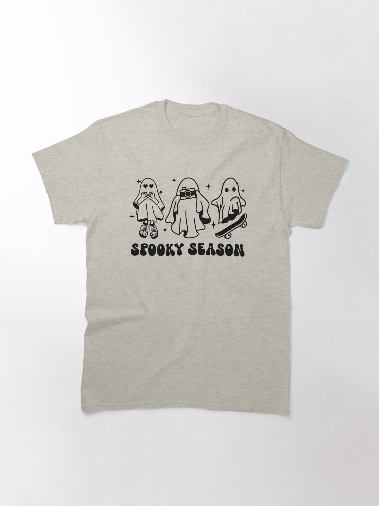 Spooky Season Cute Ghosts Trendy Halloween Party Classic T Shirt