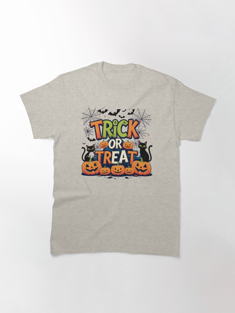 Trick Or Treat Halloween Classic T Shirt Minimal Style