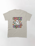 Groovy Ghost Spooky Season Classic T Shirt 8