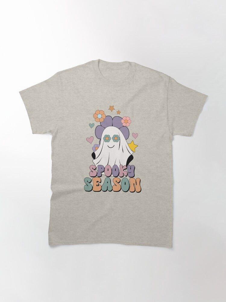 Groovy Ghost Spooky Season Classic T Shirt 4