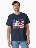 American Bald Eagle Flag Classic Shirt T Shirt Clean Design