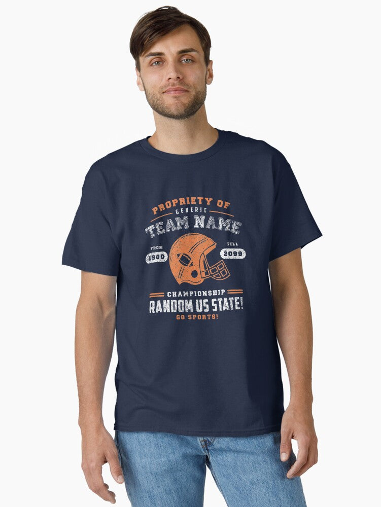 Generic Football T Shirt Classic T Shirt T Shirt Gift Ready