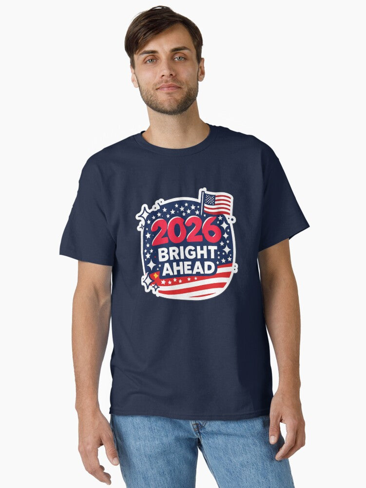 New Year 2026 Patriotic Tee Stars Stripes Bold Red White Blue Shirt Classic T Shirt T Shirt Viral TikTok