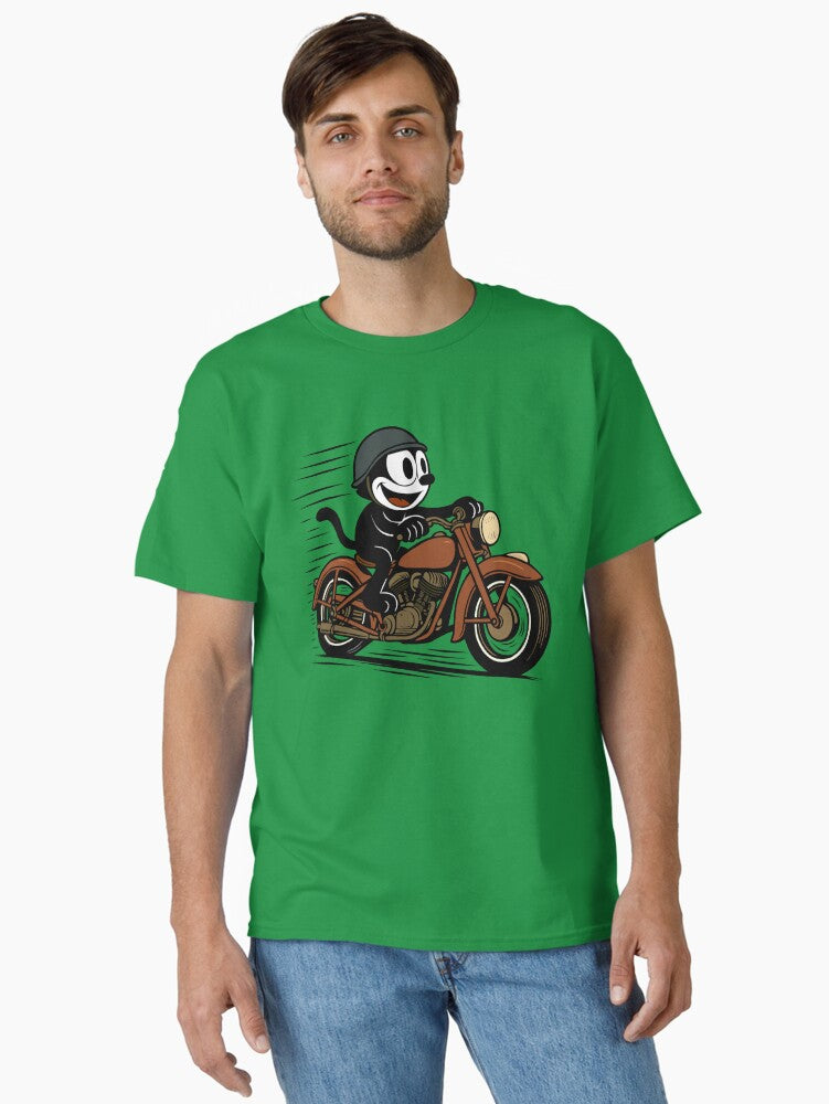 Felix the Cat Nothing But Open Road Ahead Classic T-Shirt | Premium Unisex T-Shirt, Trending Graphic Tee
